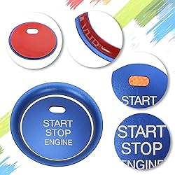 TOMALL Aluminum Engine Start Stop Push Button Cover