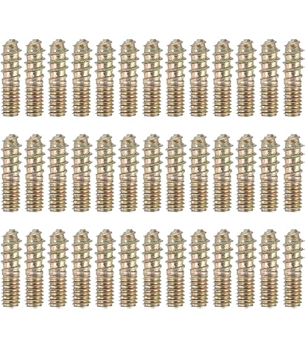 20Pcs M6x60mm Hanger Bolt Double Headed Bolt Self-Tapping - View #9