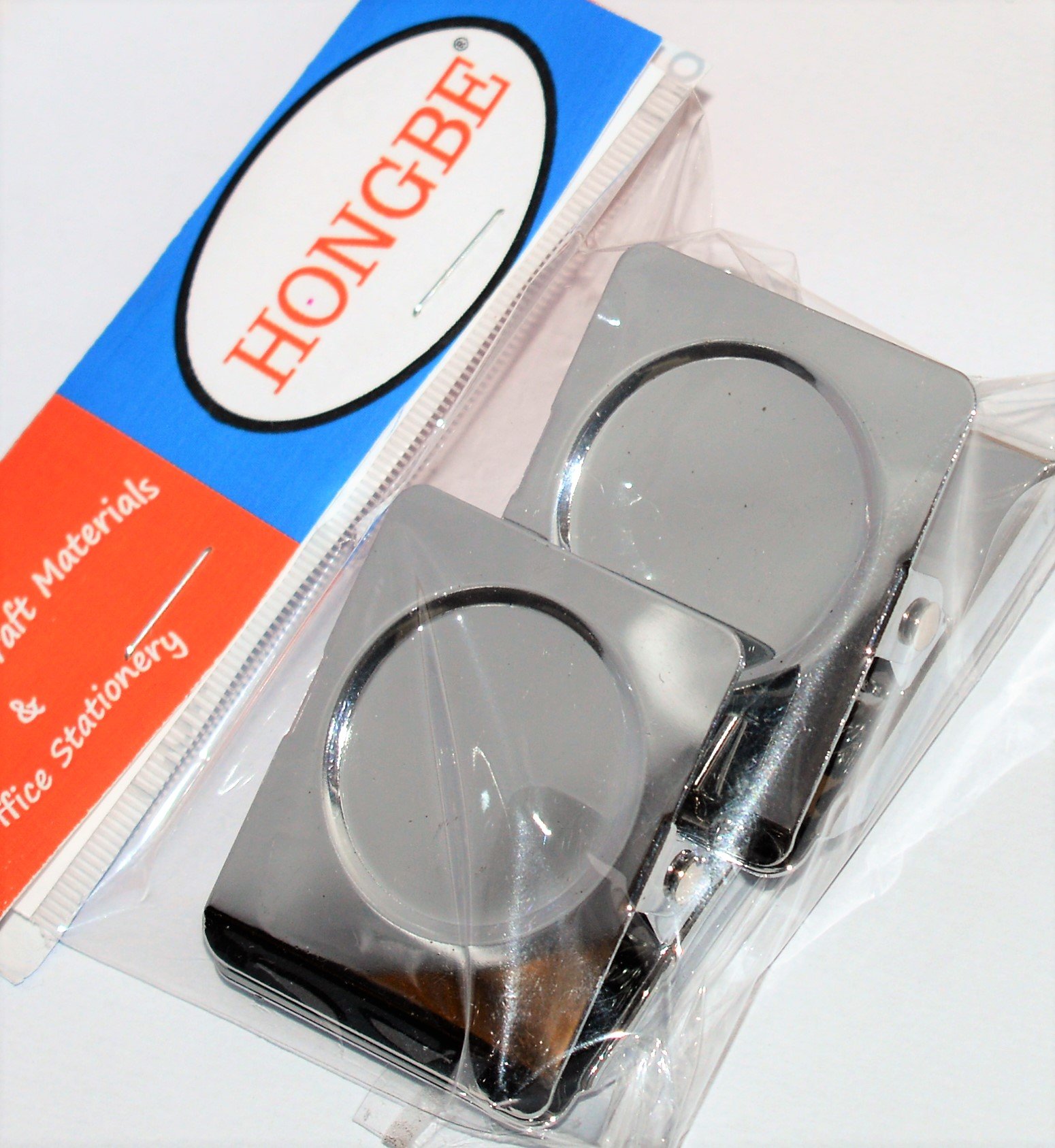 HONGBE Magnetic Spring Back Bull Clip Approx 45mmx50mm (Large)