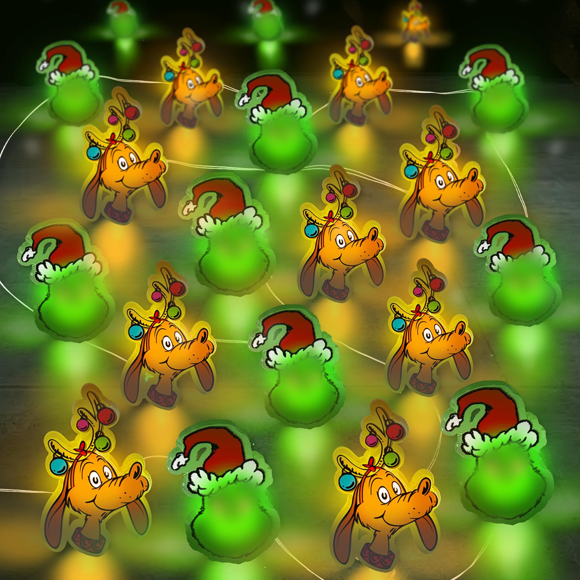 Photo 1 of [Timer] 10 FT 30 LED Christmas Lights - Battery Operated Christmas String Lights for New Year Winter Christmas Decorations Indoor Outdoor Holiday Party Decorations