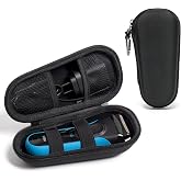 Nincha Electric Shaver Case for Braun Series 3, Series 5, Series 7, Series 9 Electric shavers - Hard shell EVA Travel Case - Powered Shaver Protective Bag (Black)