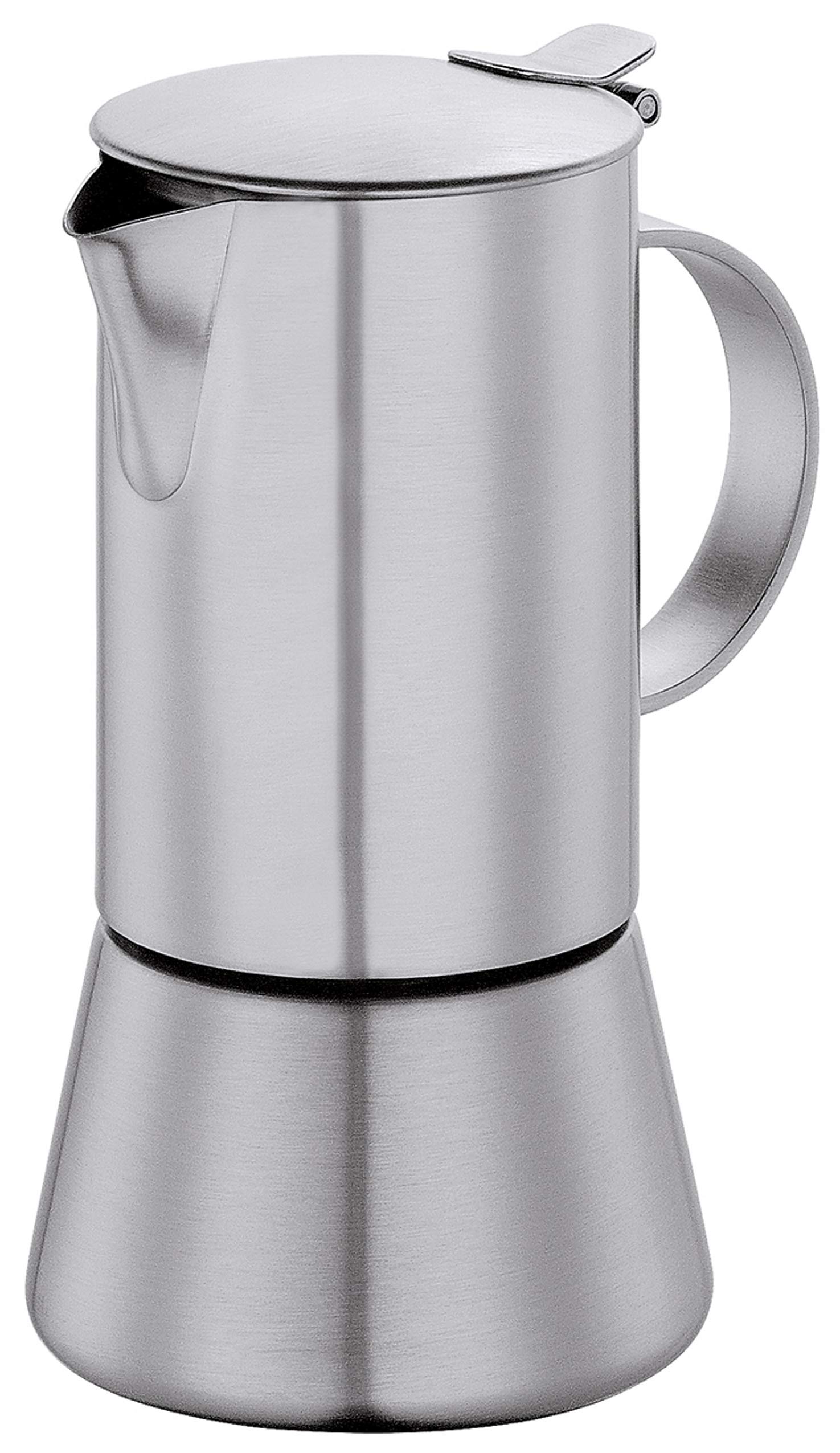 Cilio Espresso Maker Aida for 6 Cups, Silver