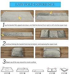 Travel Blanket and Pillow Set - Portable Inflatable