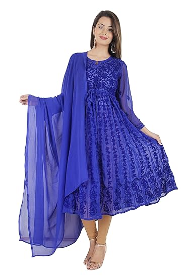 georgette anarkali kurtis
