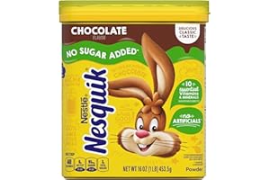 Nesquik Chocolate Powder No Sugar Added, 16 oz by Nesquik