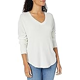 Mod-O-Doc Women's Washed Cotton Modal Thermal, Long Sleeve, V-Neck, Tunic
