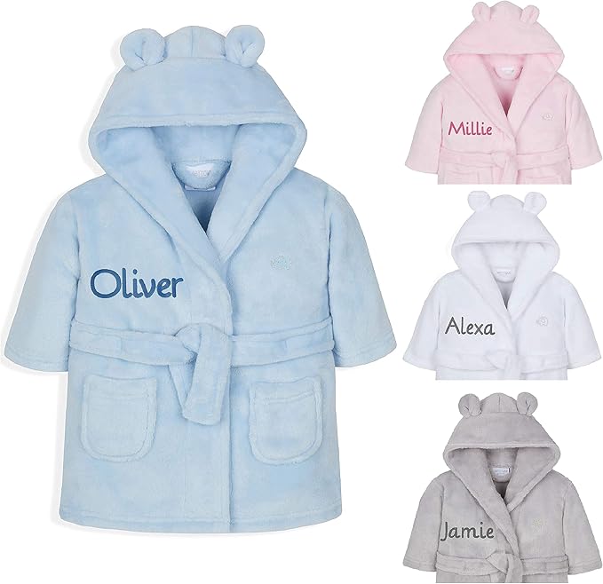 personalized baby dressing gown