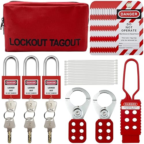 Lockout Tagout Kit Electrical Loto - Group Lockout Hasps, Lockout Tags ...
