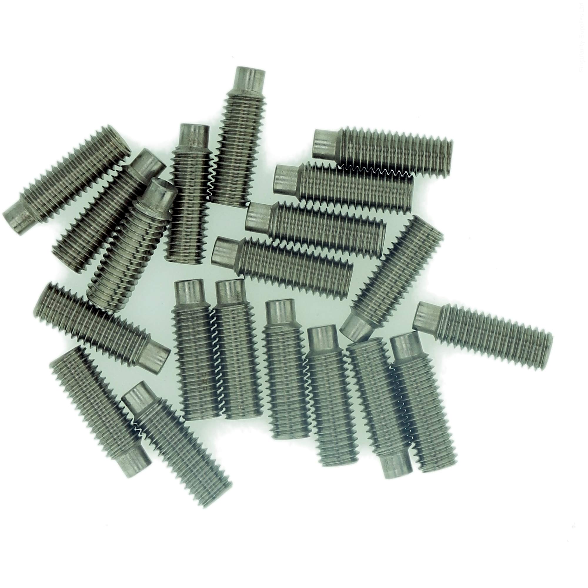 M6 (6mm x 25mm) Hex Socket Grub Screw (Dog Point) - Stainless Steel (A2) (Pack of 20)