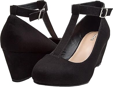 t strap heels wide width