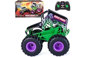 Monster Jam, Official Smash & Bash Grave Digger Remote Control Indoor & Outdoor Vehicle, 1:15 Scale Repairable Monster Truck, Kids Toys for Boy and Girls Ages 4 and up