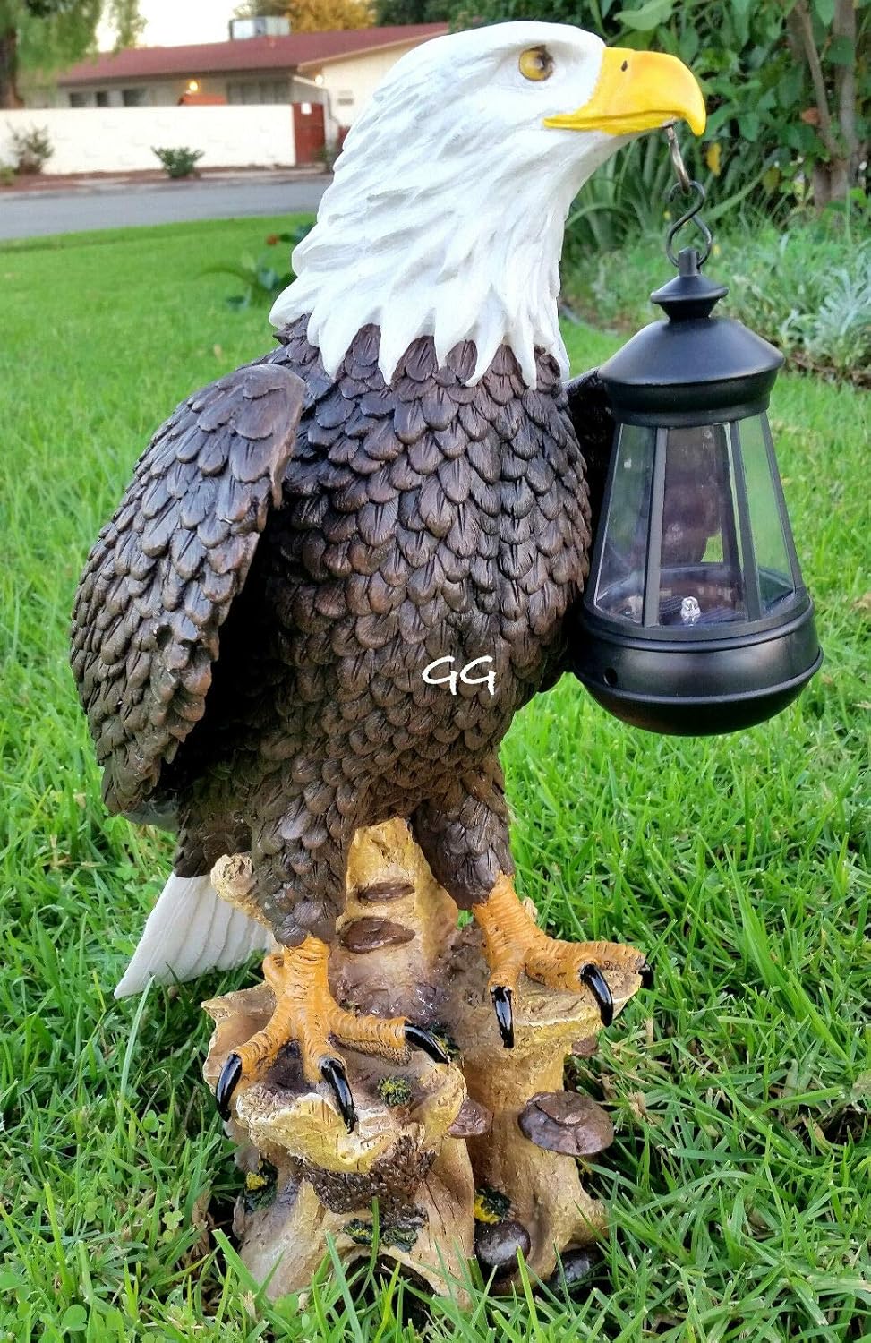 Solar American Bald Eagle Statue with Solar LightEA Home