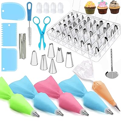 72Pcs Piping Bags and Tips Set with Accessories for Kuwait Ubuy