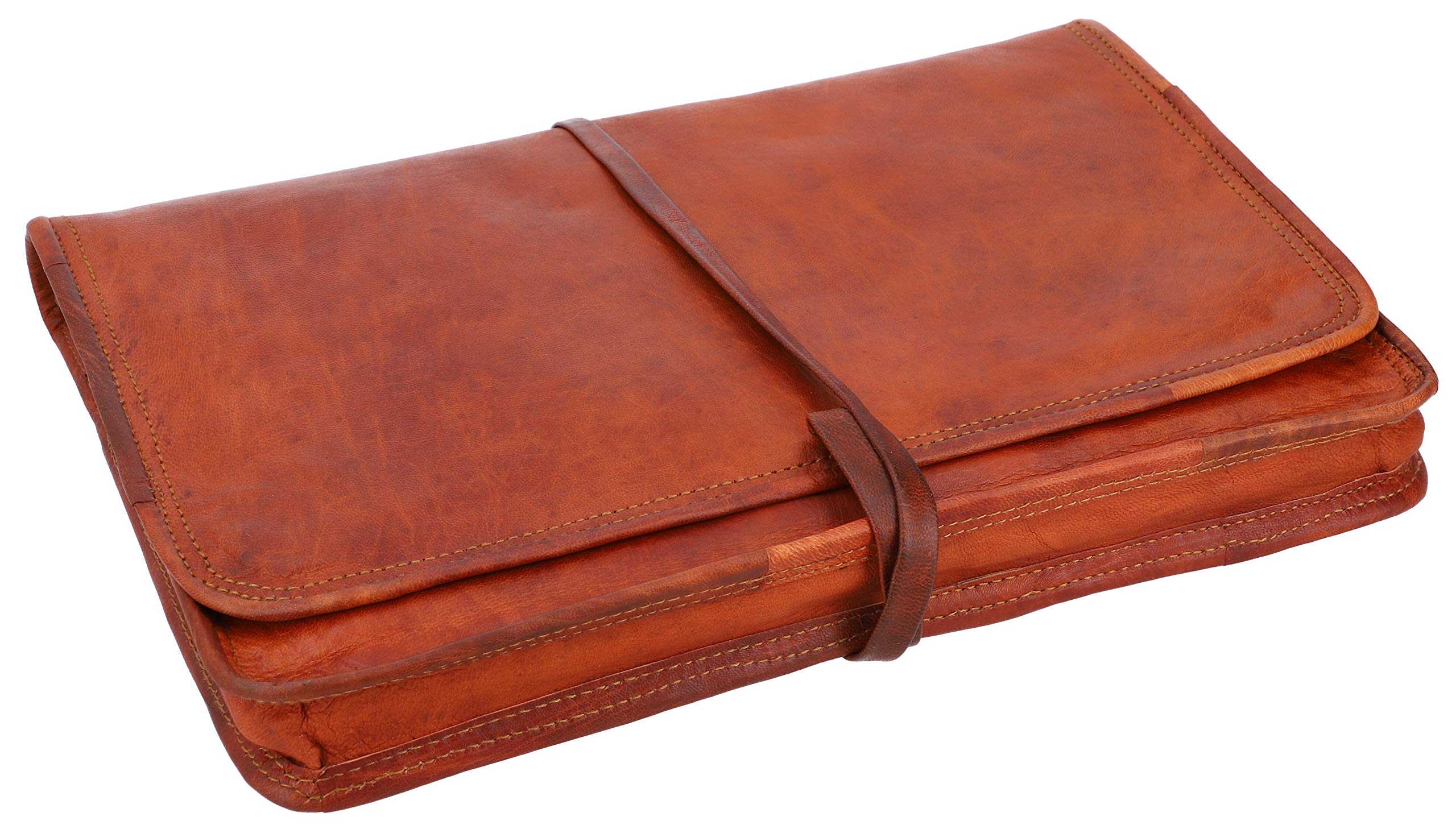 Gusti laptop sleeve leather - Christofer Leather computer bag Vintage brown leather
