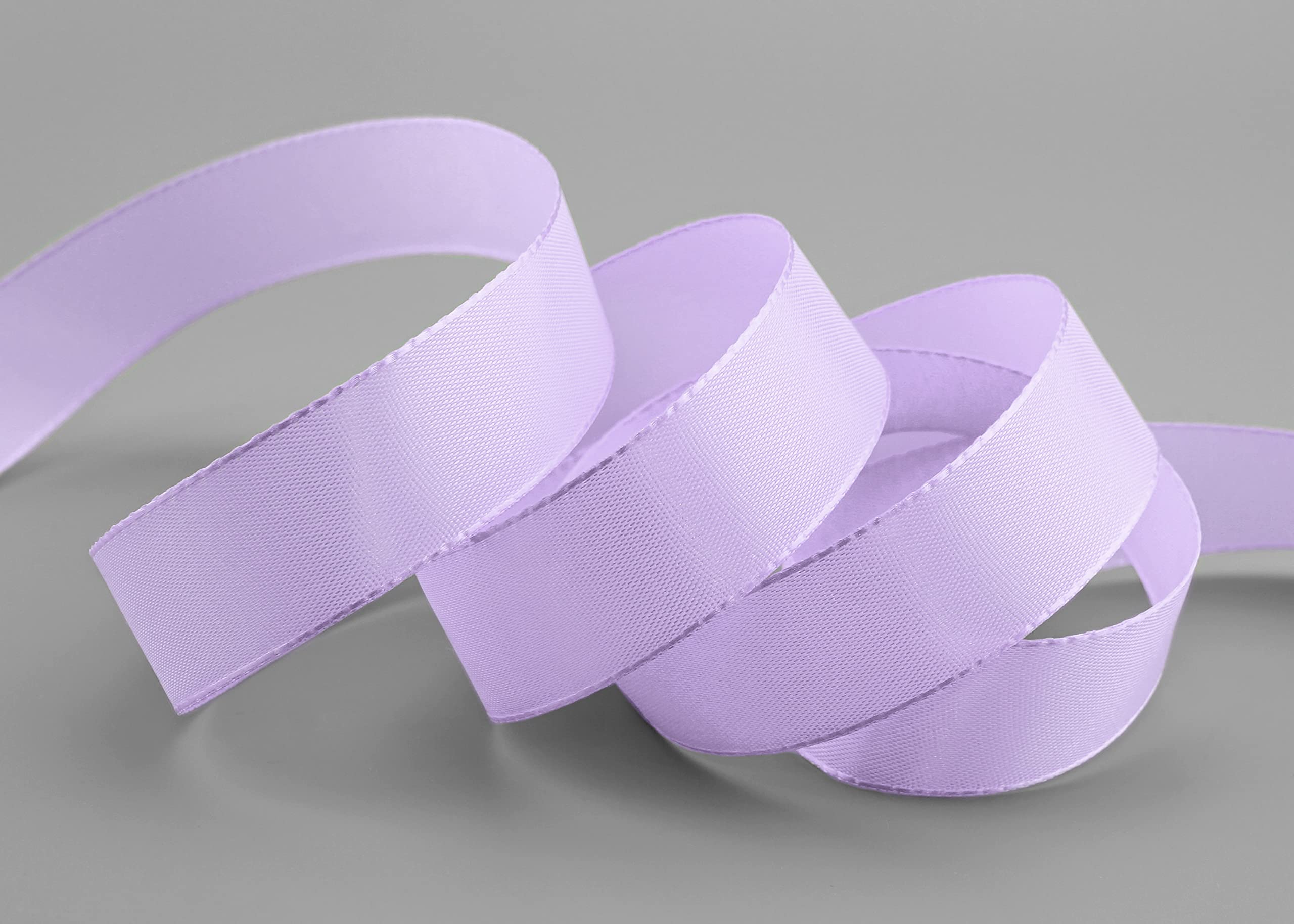 finemark 50 m x 25 mm Lilac Lavender Decorative Ribbon Gift Ribbon Fabric Ribbon Table Decoration Wedding Easter Ribbon Visco Taffeta Card Making Crafts