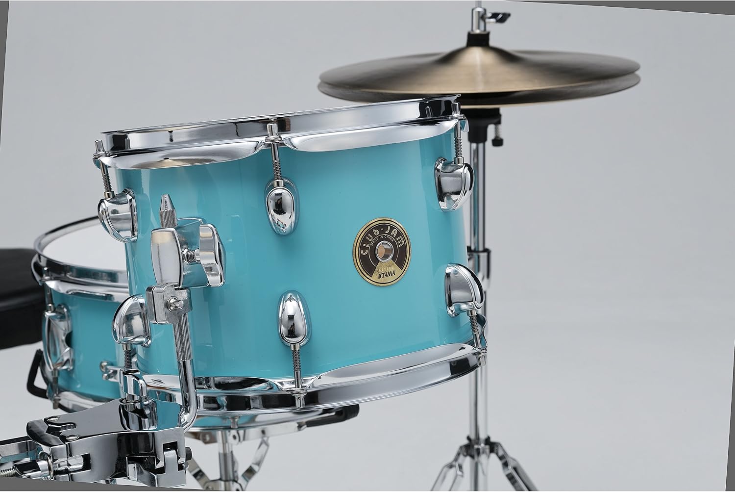 Tama Club Jam LJK48S-AQB Shell-Set Aqua Blue - Drum Shell Set, 18x12 BD, 10x7 TT, 14x7 FT, 13x5 SD - Image 5