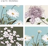 Myfelicity Embroidery Kit 3 Flower Pattern Sets with Cloths Threads Needles Hoop view 2