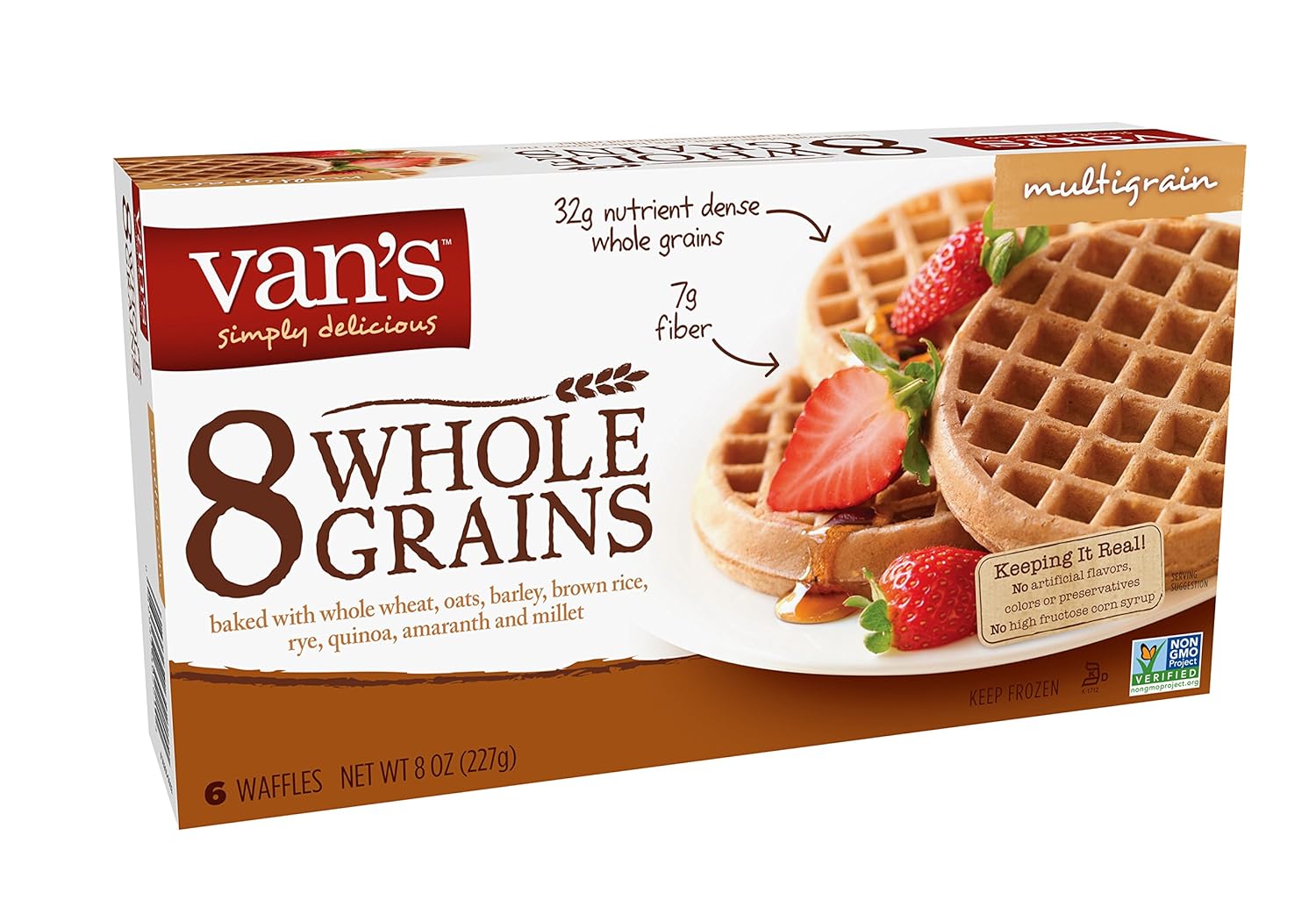 whole wheat waffles calories