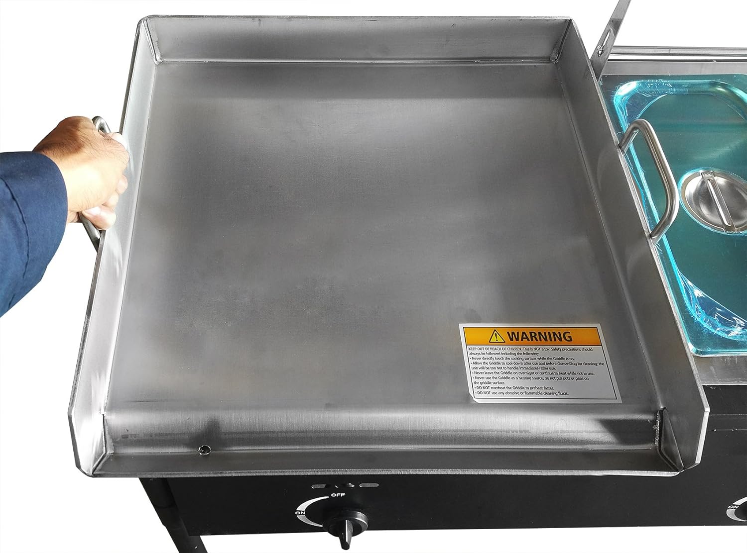 Portable Outdoor Heavy Duty Two Tank Double Deep Fryer Propane Gas Dual Burner with 2 Deep Trays