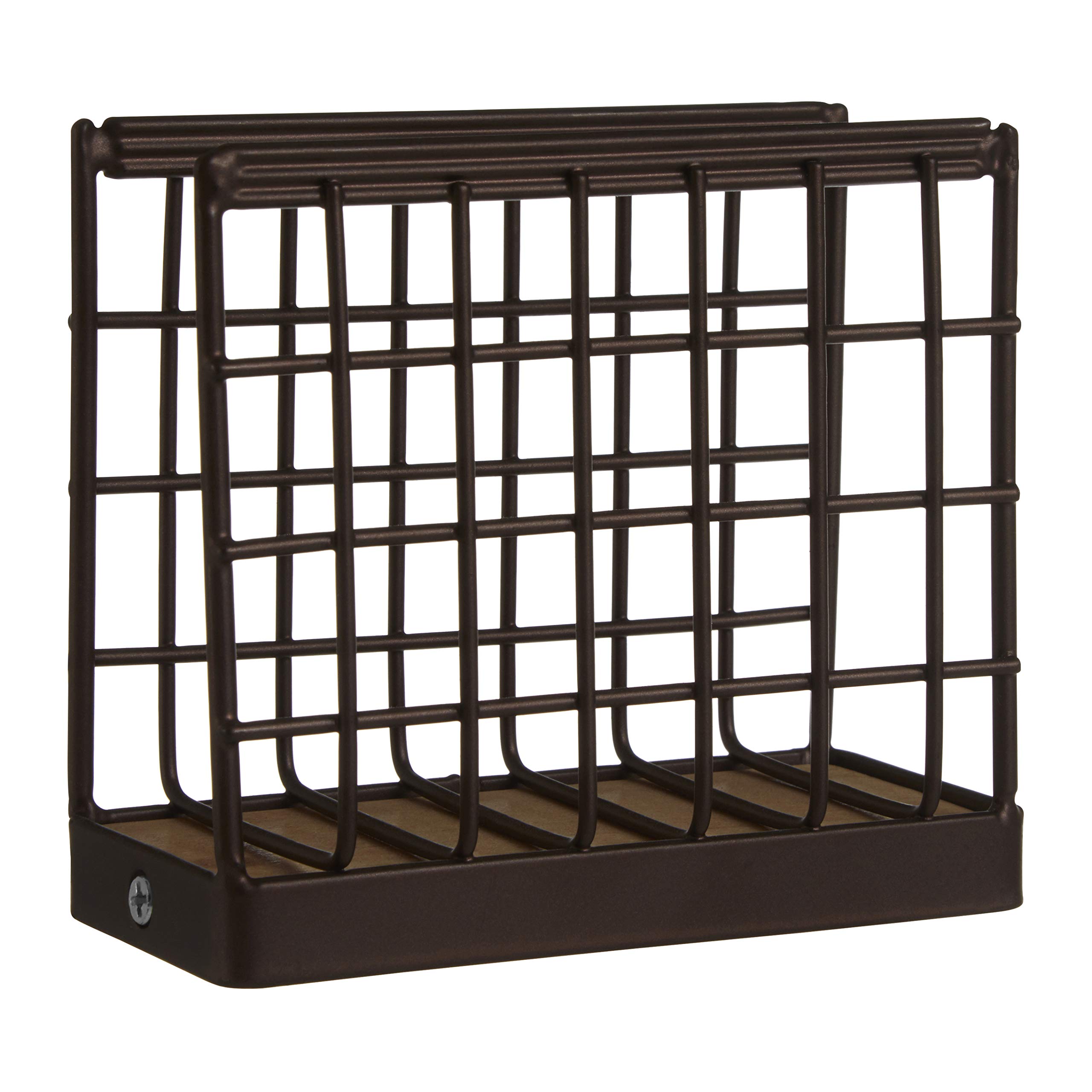 Premier Housewares Elegant Bronze Powder Coated Napkin Holder | Practical Napkin Holder For Dining Table | Sleek Napkin Holder For Kitchen | Durable Holder For Storing Napkins