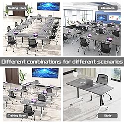 SOIUDNEB Conference Table,Wooden Folding Conference