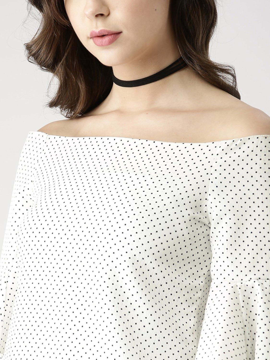 marie claire women's top (mc10301--s, white, small)