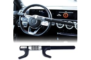 PAJ Steering Wheel Lock – Adjustable Anti-Theft Steering Wheel Bar for Cars, SUVs & Trucks – Heavy-Duty Vehicle Security Lock