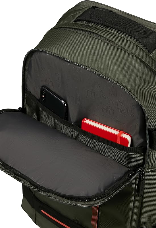 Urban Track - Zaino porta PC 15.6" – 45 cm, 29 L - 3 scomparti grandi - Grande capacità - Ergonomico - Scomparto imbottito per laptop - Verde (Dark Khaki)