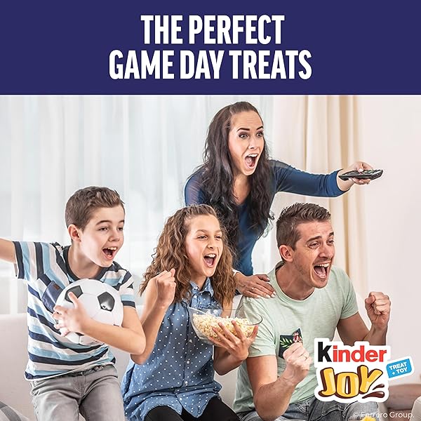 KINDER JOY EGGS, TREAT PLUS TOY, CHOCOLATEY WAFER BITES, INDIVIDUALLY WRAPPED, 6 COUNT, 4.2 OZ