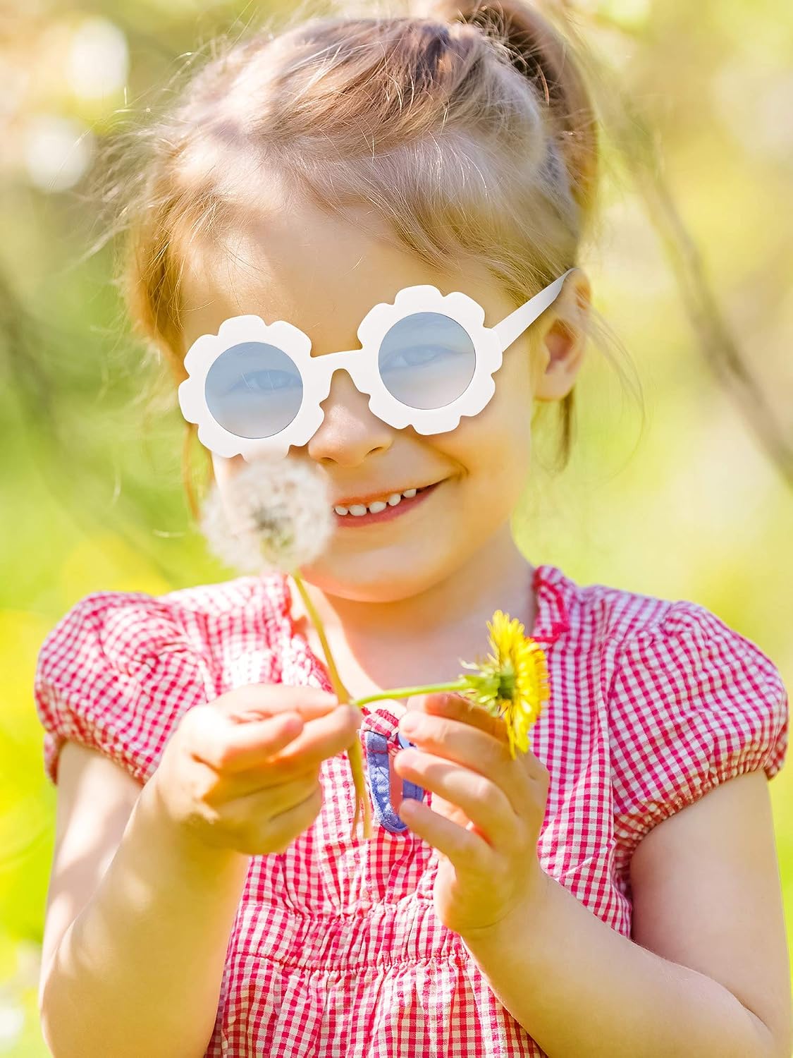 5 Pairs Kids Sunglasses Cute Round Sunglasses Flower Shaped Glasses Children Girl Boy Gifts - Image 5