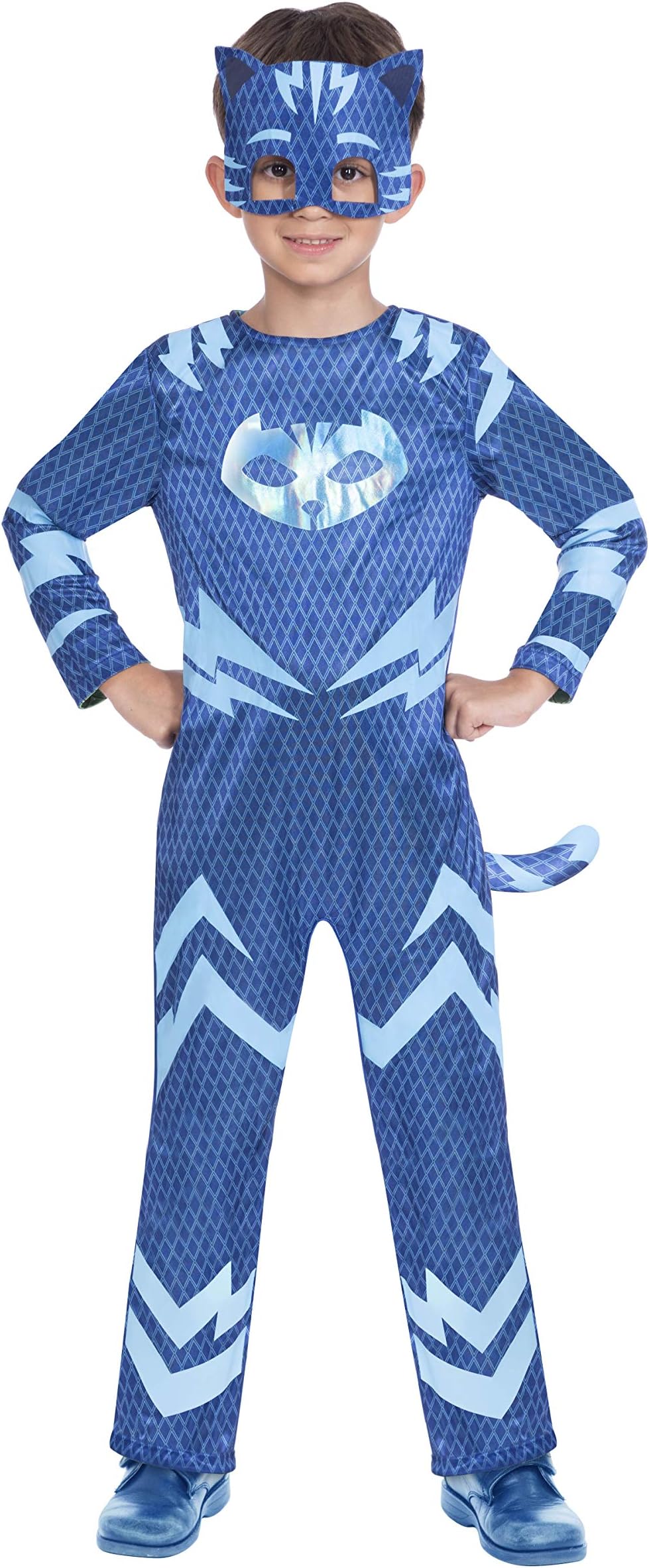 Amscan Dress Up 9904226 Reversible Catboy/Gekko Costume, Boys, Blue and Green, 5-6 years