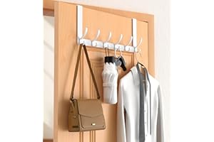 CHAUNCEY HOME Foldable Over The Door Drying Racks for Laundry, Collapsible Over Door Hooks Coat Rack Clothes Hanger Bathroom 