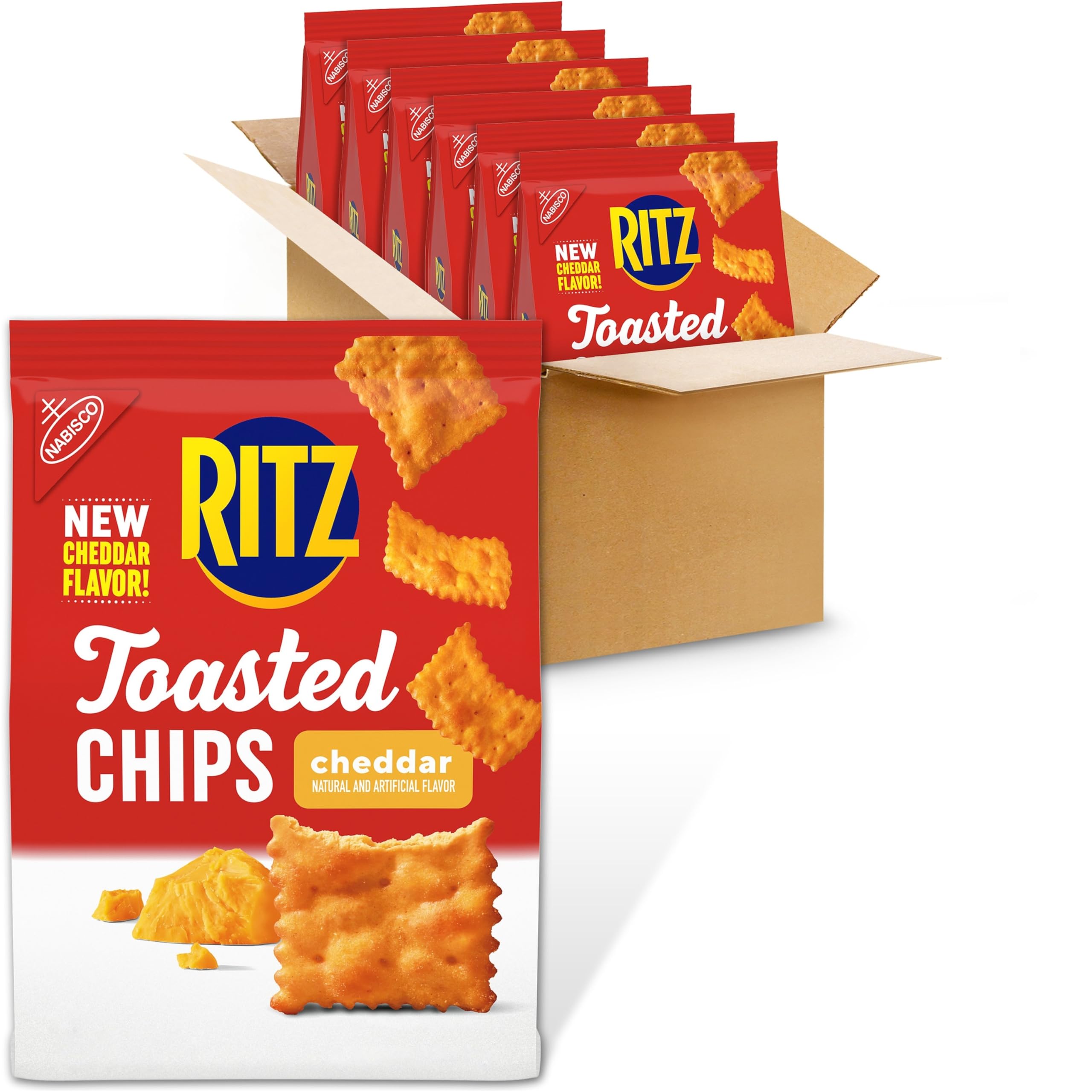 RITZ Toasted Chips Cheddar Crackers, Party