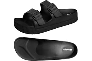 Weweya Arch Support Womens Sandals - Platform Recovery Sandals for Women - Adjustable Buckle Sandals