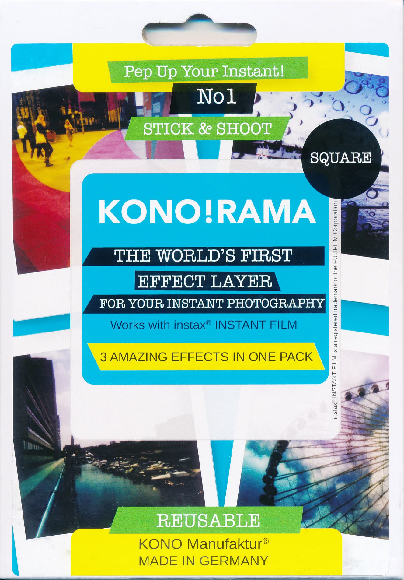 KONO!RAMA 1 Square Filter Set for Fuji Instax Square
