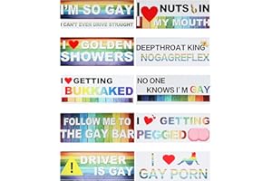 bylikeho 10Pcs Car Stickers,Magnetic Bumper Stickers,Car Accessories,Funny Bumper Sticker,Automotive Stickers,Reusable Bumper Stickers,Suitable for All Cars,Trucks,Motorcycles,Etc