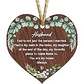 Husband Ornaments 2026 Husband Xmas Ornament Forever Best Ever Gift MDF Material(3.9 * 3.9 in)