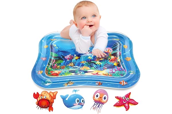 Infinno Inflatable Tummy Time Mat Premium Baby Water Play Mat for Infants and Toddlers Baby Toys for 3 to 24 Months, Strength