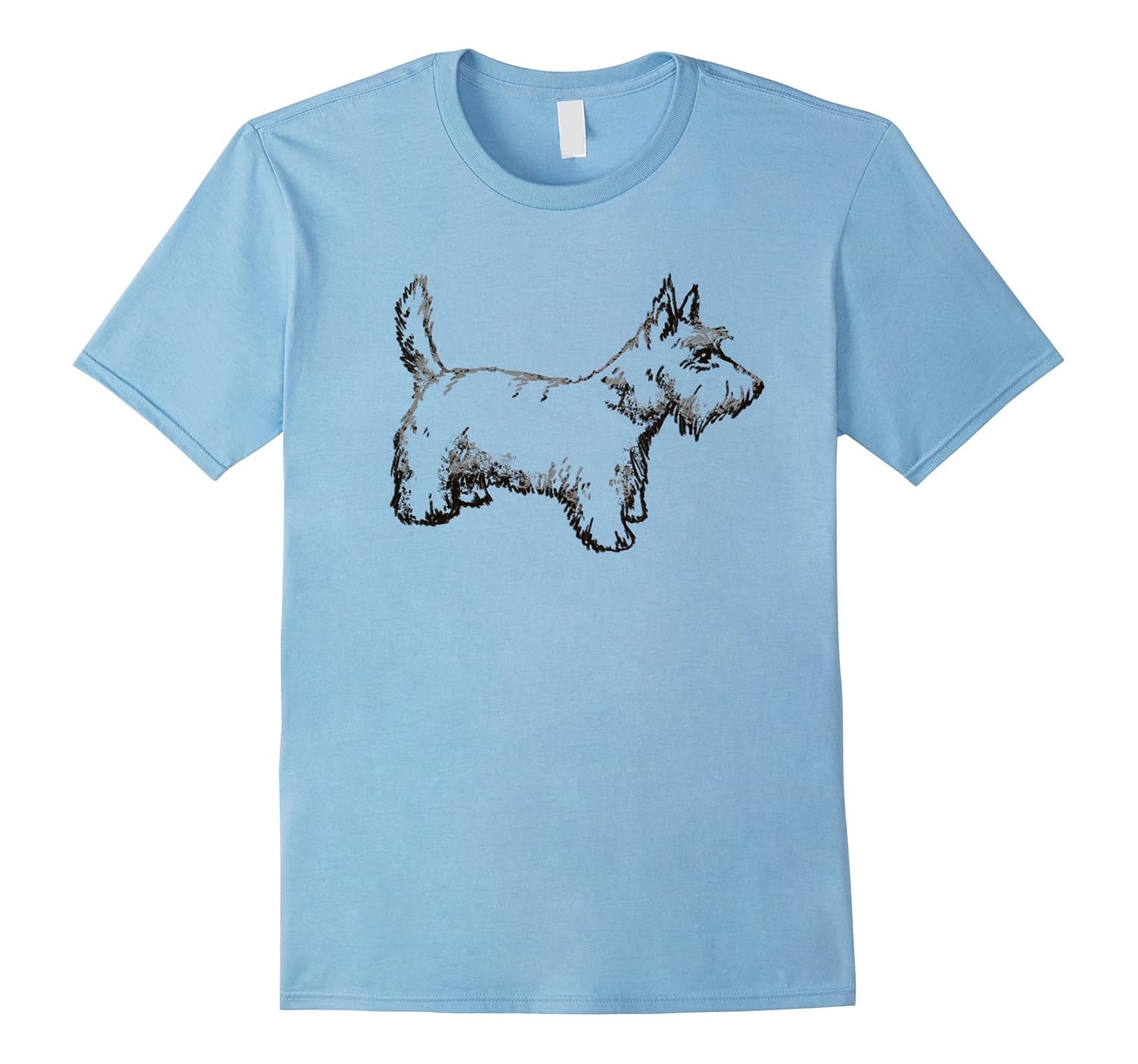 Scottish Terrier Aberdeen Dog T Shirt I Love Scottie ScottyArt