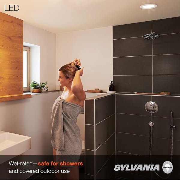 SYLVANIA LED 6″ SLIM MICRODISK RECESSED DOWNLIGHT, JUNCTION BOX, 16W, 5 CCT COLOR SELECT (2700K / 3000K / 3500K / 4000K / 5000K), DIMMABLE, 1200 LUMENS – 1 PACK (61405)