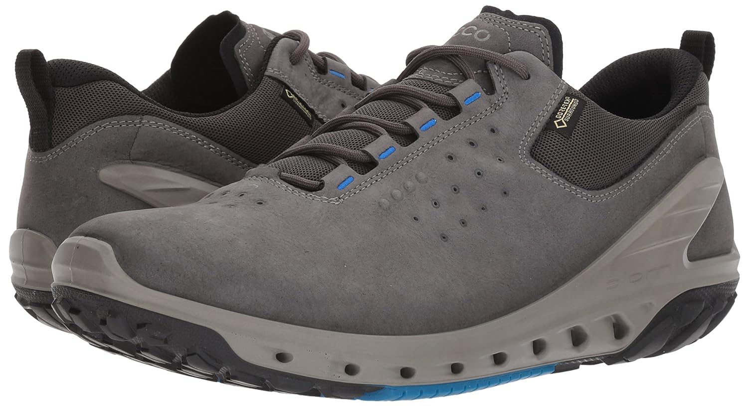 ECCO Mens Biom Venture Leather Goretex Tie Hiking Shoe