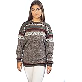 RAYMIS Alpaca Wool Sweater Women | Alpaca Wool Cardigan Women | Warm & Soft Alpaca Sweaters Women | Alpaka Fair Isle Sweater