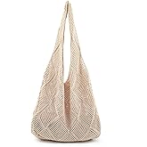 Stizimn Crochet Mesh Beach Tote Shoulder Handbags Hobo Summer Aesthetic Women's Bag