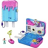 Polly Pocket Playset, Travel Toy with 2 Micro Dolls & Water Play Accessories, Pocket World Sweet Sails Cruise Ship Compact