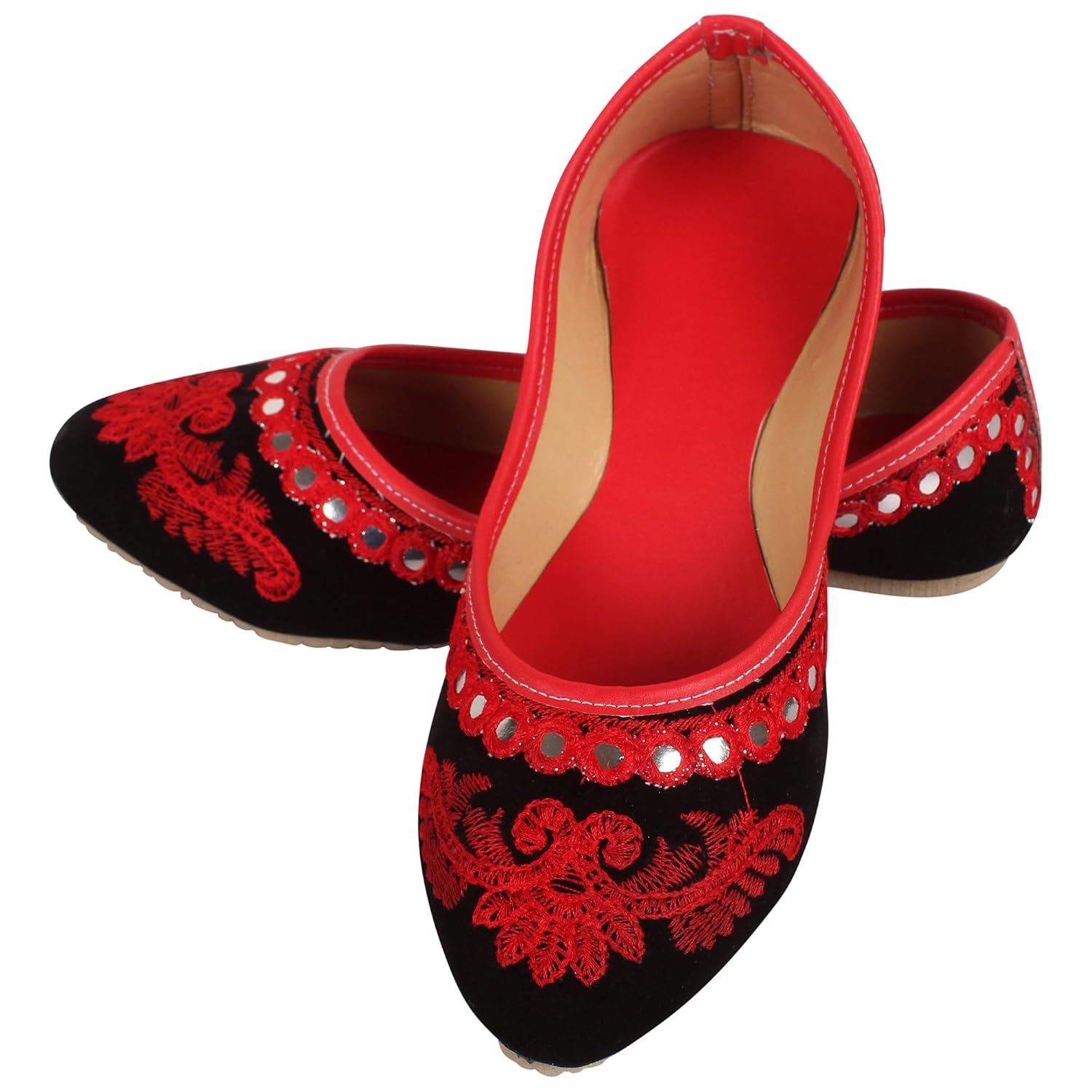 dfr women's velvet jutti