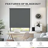 Funky Gadgets Dark Grey Thermal Blackout Roller Blind 120x165 cm view 5