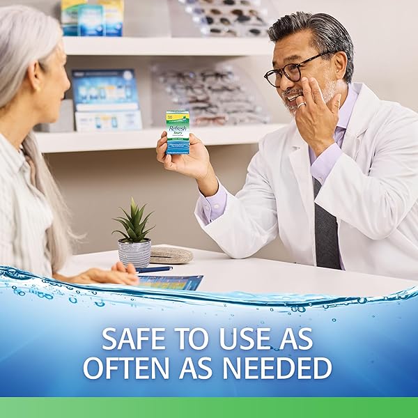 REFRESH TEARS, LUBRICANT EYE DROPS, 2 BOTTLES .5 FL OZ (15 ML)