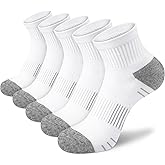 cuangya Ankle Socks Women Athletic Running Socks Hiking Cushioned 5-Pairs