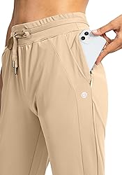 G Gradual Women's Joggers Pants with Zipper Pockets