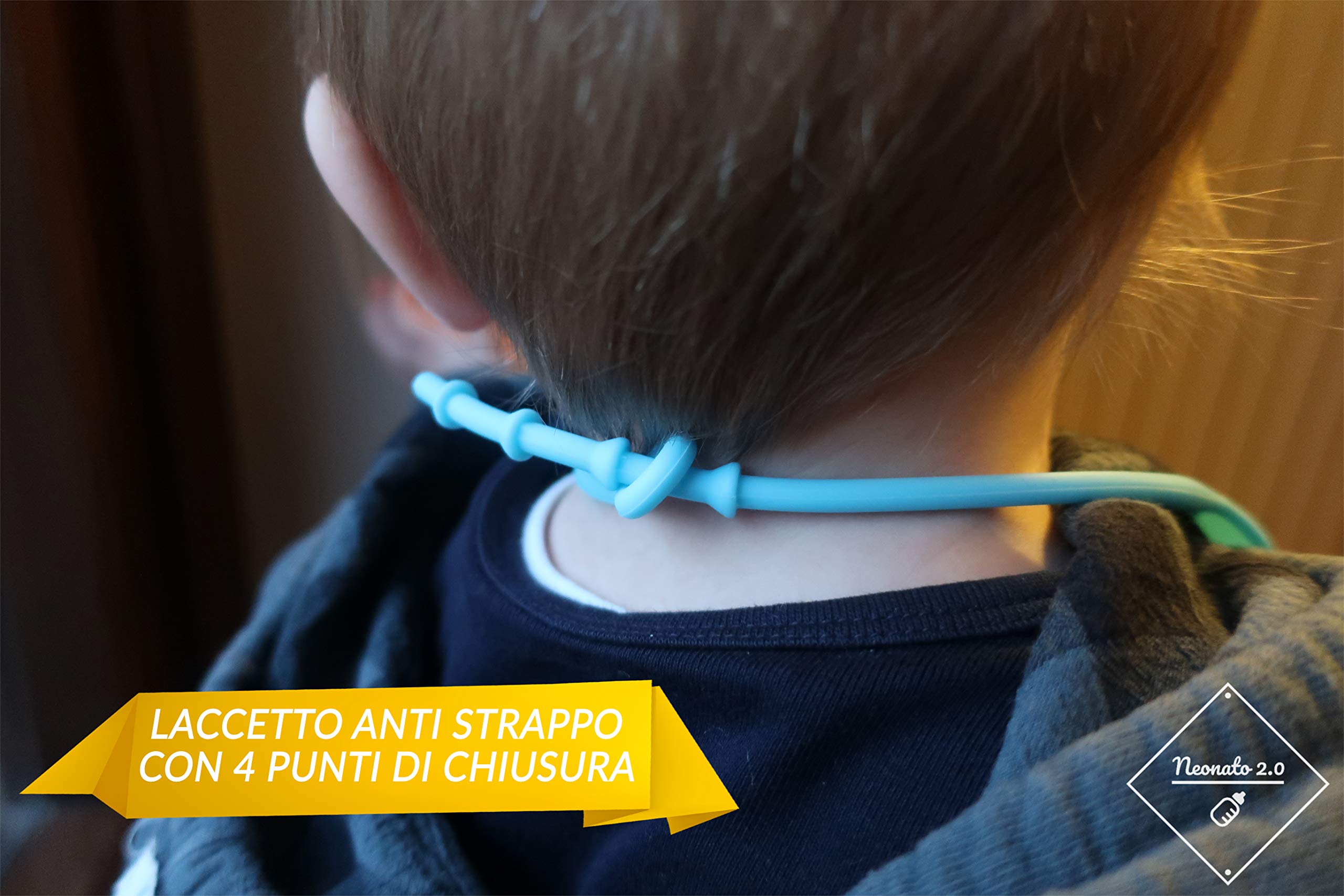 Bavaglini Neonato in Silicone Morbido con Tasca Raccogli Briciole e Pappa - Bavaglini Impermeabili per Asilo, Lavabili ed Inodori - Set 2 Bavette Neonato 2.0 Per Bambino e Bambina (Verde/Azzurro)